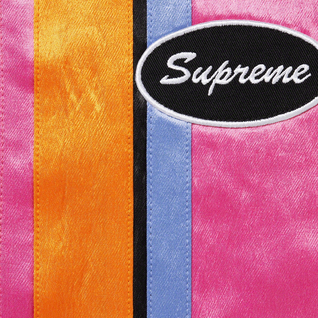 Satin Zip Up S/S Work Shirt view 8